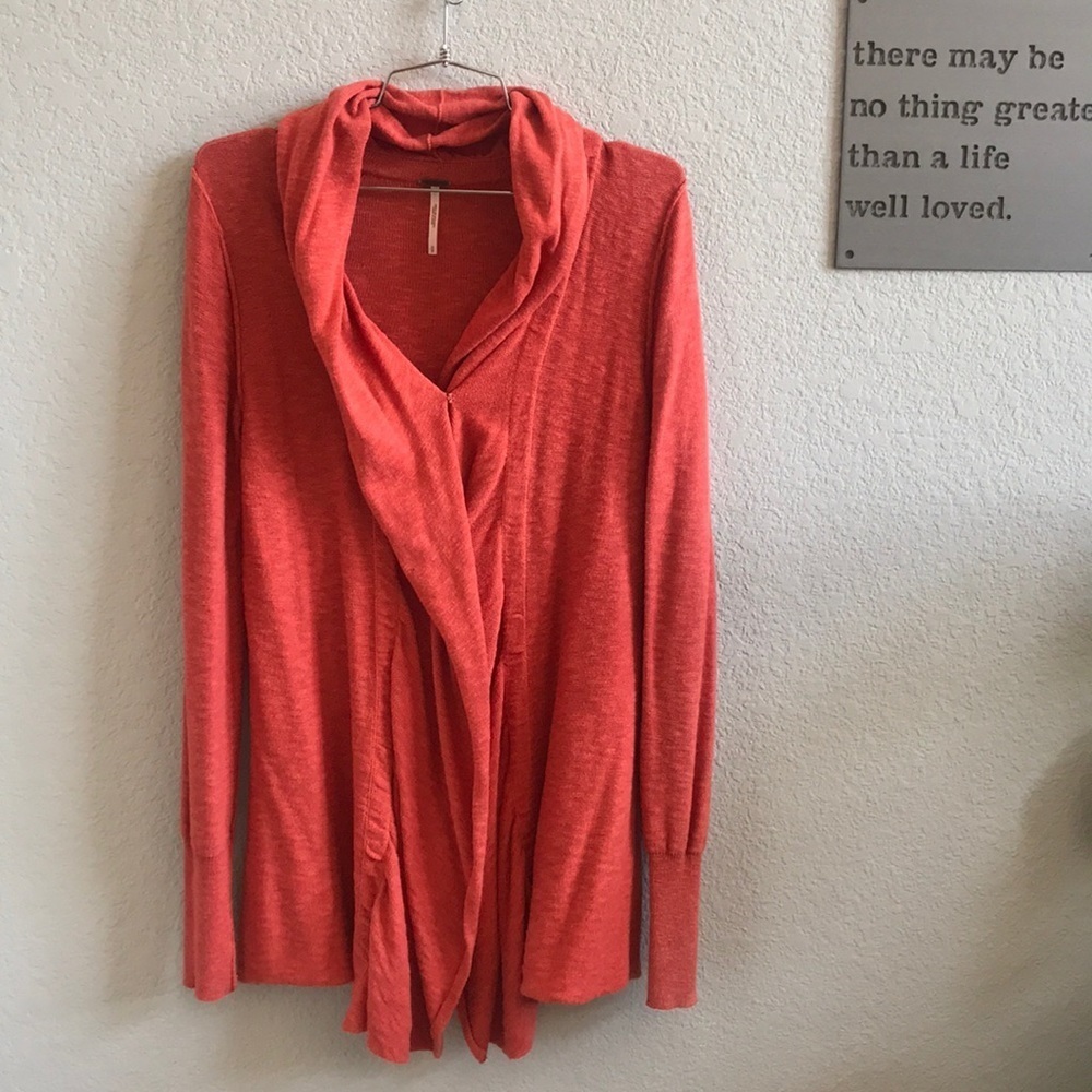 Free People Open Drapy Front Cardigan Sweater - S